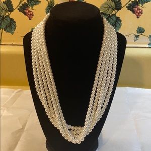 Five Strand Pearl Necklace